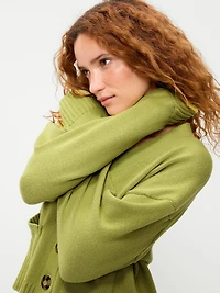 Seaside Cotton V-Neck Cardigan Sweater