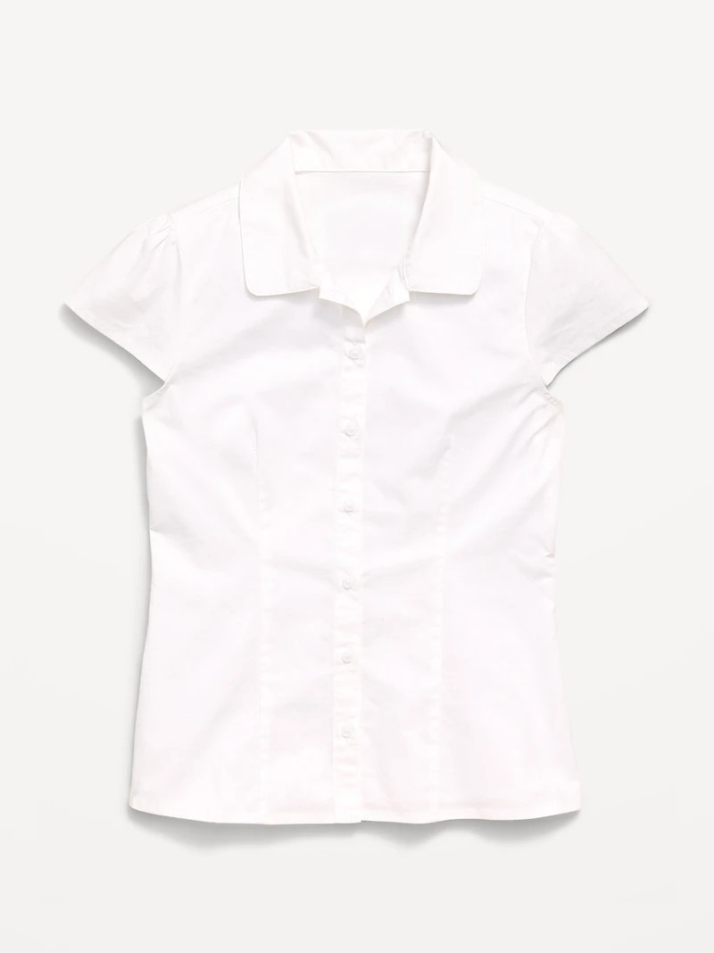 School Uniform Short-Sleeve Top for Girls