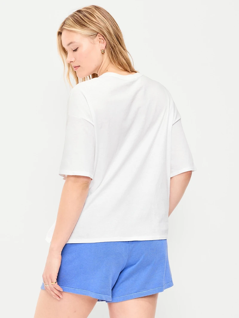 Short-Sleeve Loose Crew-Neck T-Shirt