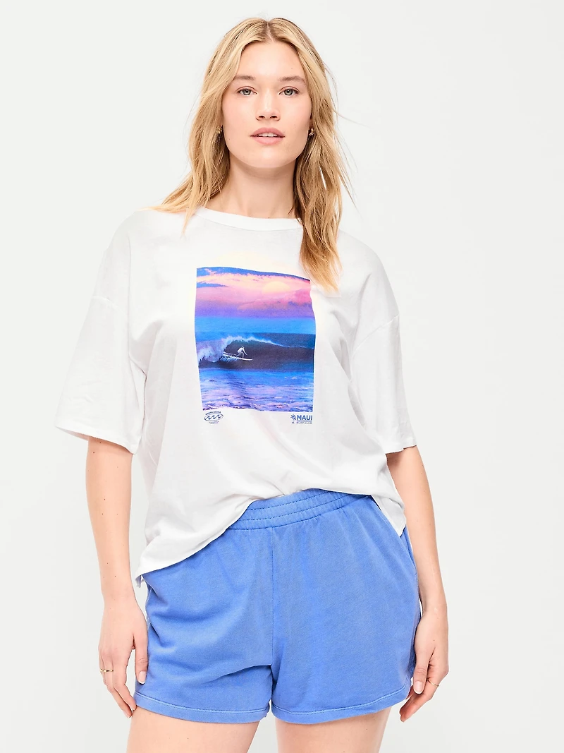 Short-Sleeve Loose Crew-Neck T-Shirt