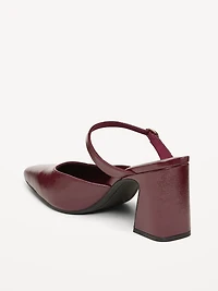 Buckle-Strap Mule Heels for Women