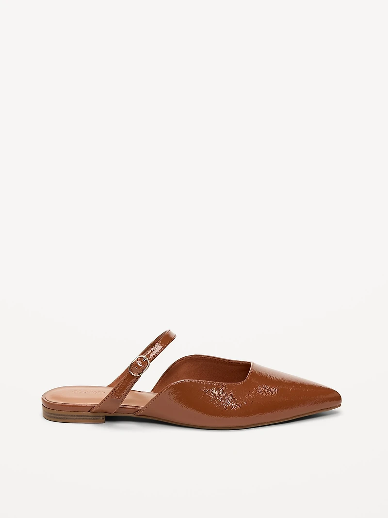 Pointed-Toe Mule Flats for Women