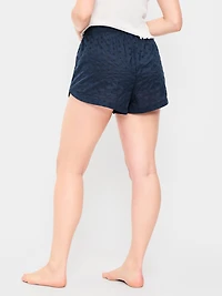 NEED FABRIC CONTENT Classic Poplin Boxer Pajama Shorts