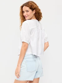 Short-Sleeve Beaded Top