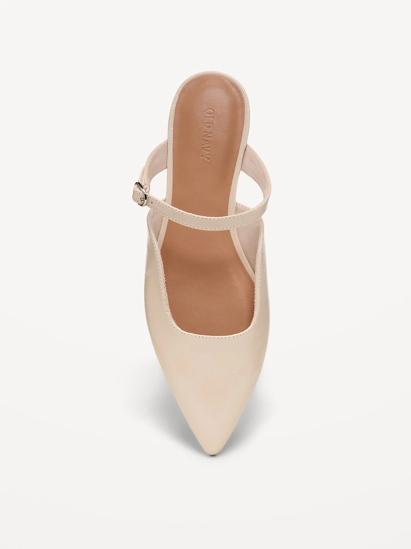 Pointed-Toe Mule Flats for Women