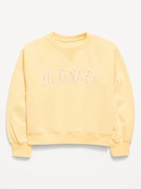 Logo-Graphic Crew-Neck Sweatshirt for Girls
