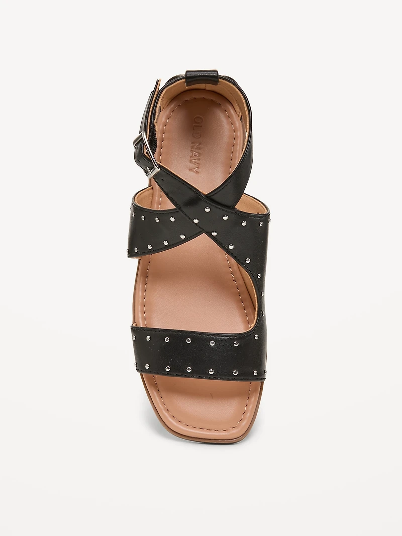 Faux-Leather Gladiator Sandals for Girls