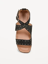 Faux-Leather Gladiator Sandals for Girls