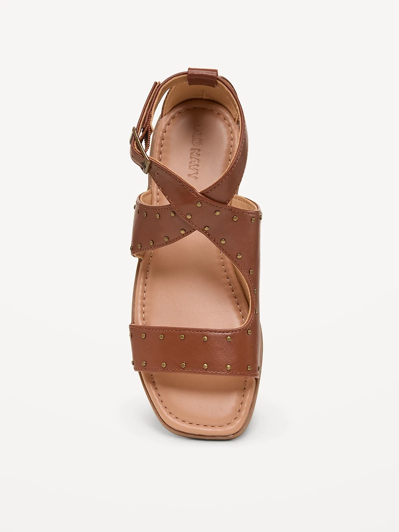 Faux-Leather Gladiator Sandals for Girls