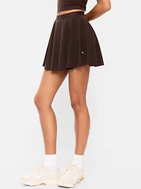 Extra High-Waisted Stretch Woven Swing Skort