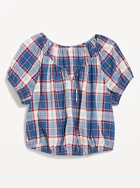 Short-Sleeve Bubble Top