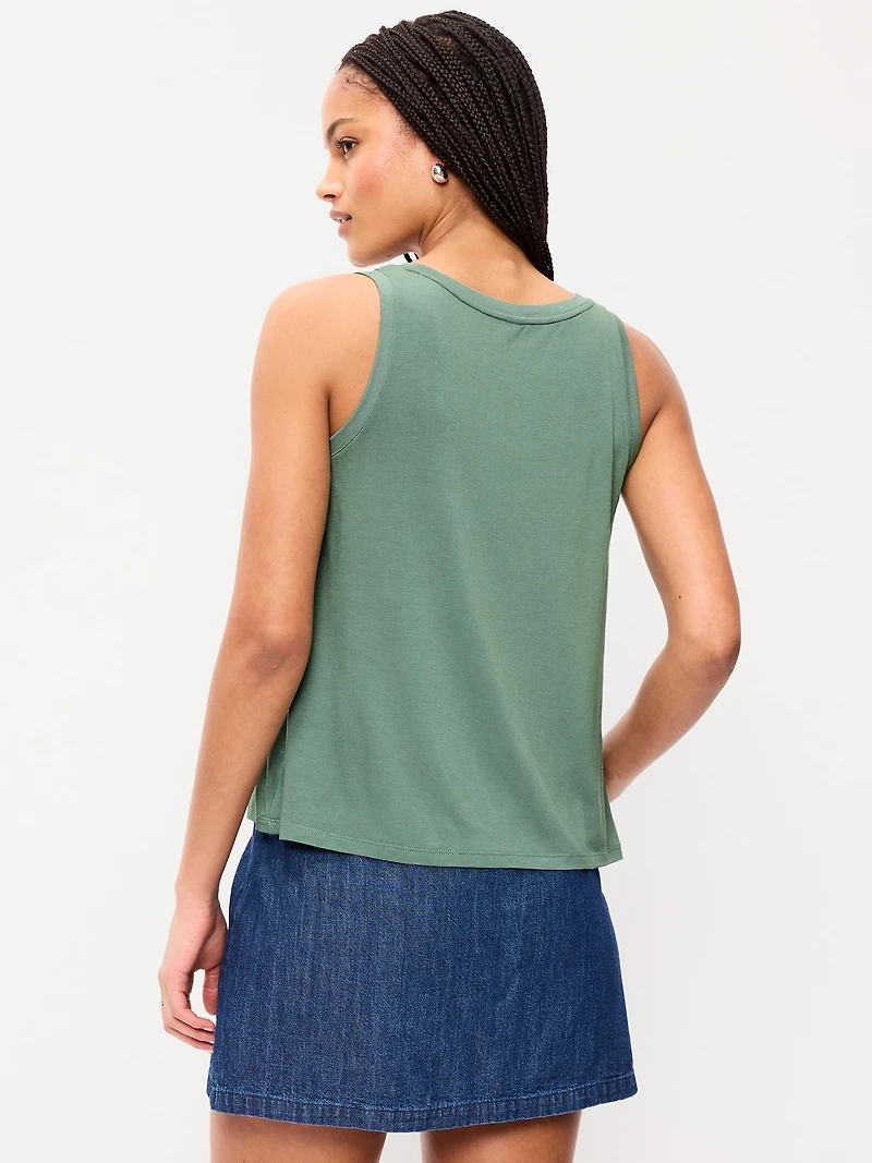 Luxe Scoop-Neck Tank Top
