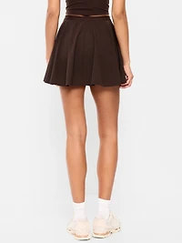 Extra High-Waisted Stretch Woven Swing Skort