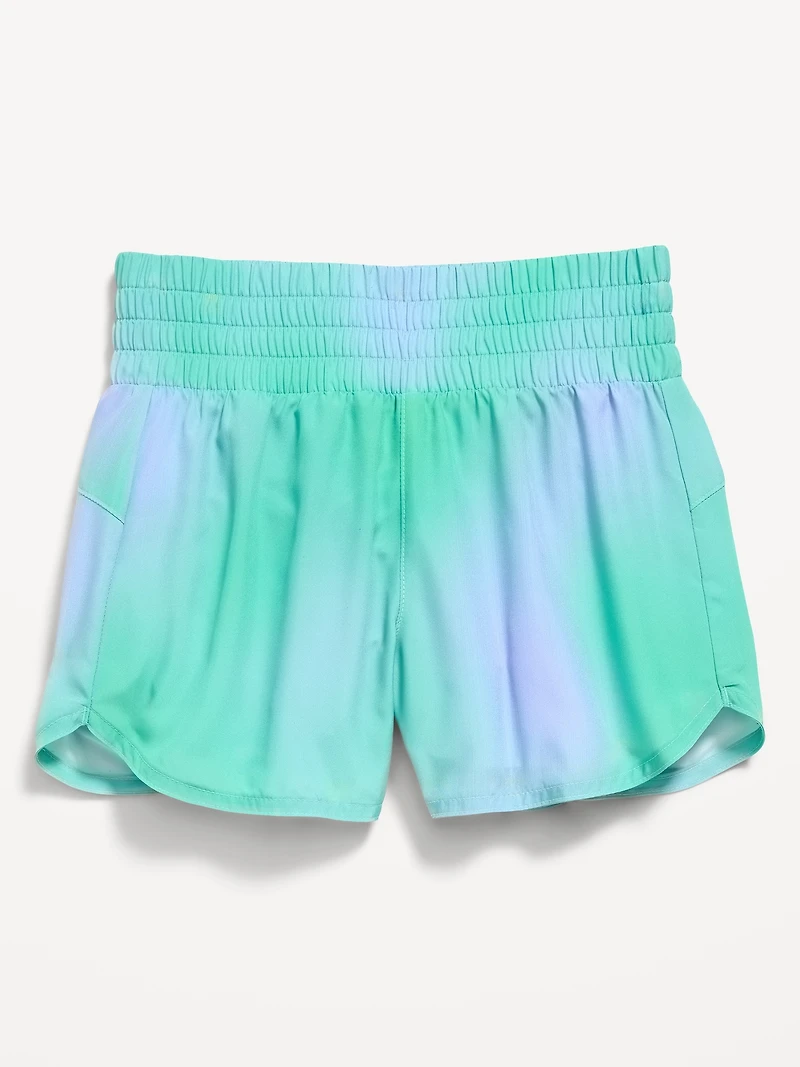 High-Waisted Dolphin-Hem Run Shorts for Girls