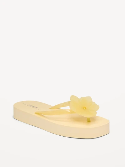 Platform Flip-Flop Sandals for Girls (Partially Plant-Based