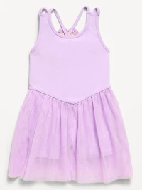 Sleeveless Heart-Back Tutu Dress for Toddler Girls