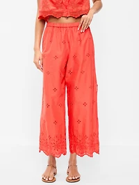 High-Waisted Cut Out Wide-Leg Pant