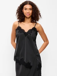 Asymmetrical Lace-Trim Cami Top