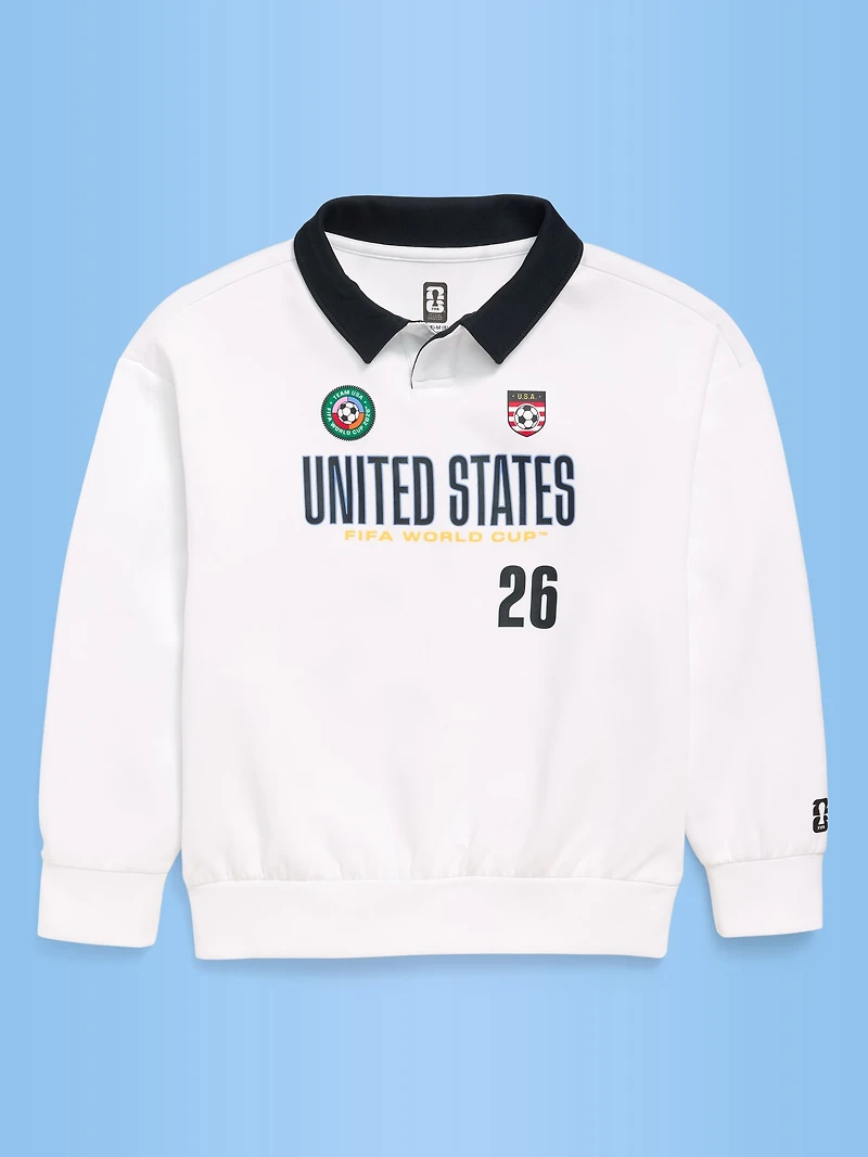 FIFA World Cup 26™ USA Dynamic Fleece Collared Graphic Sweatshirt for Kids