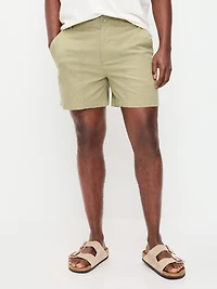 90's Loose Linen-Blend Shorts - 5-inch inseam