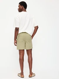 90's Loose Linen-Blend Shorts - 5-inch inseam