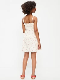 Printed Sleeveless Fit and Flare Dress for Girls