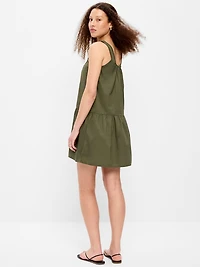 Drop-Waist Swing Mini Dress