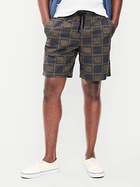 Linen-Blend Jogger Shorts - 7-inch inseam