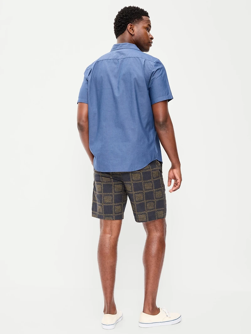 Linen-Blend Jogger Shorts - 7-inch inseam