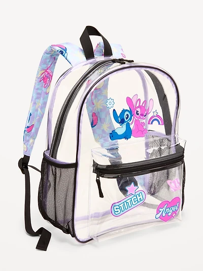 Disney© Stitch and Angel Clear Backpack for Girls