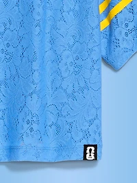 FIFA World Cup 26™ Argentina Boxy Lace V-Neck T-Shirt for Women