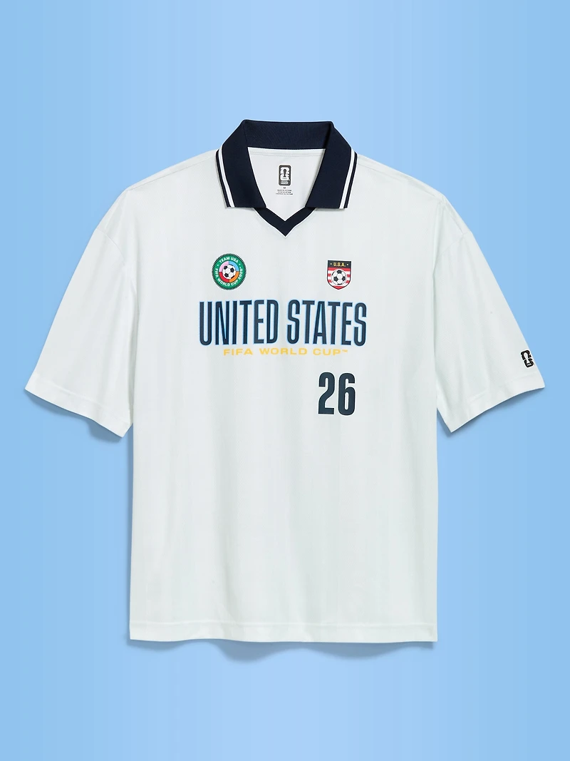 FIFA World Cup 26™ USA Lifestyle Collared Jersey T-Shirt for Men