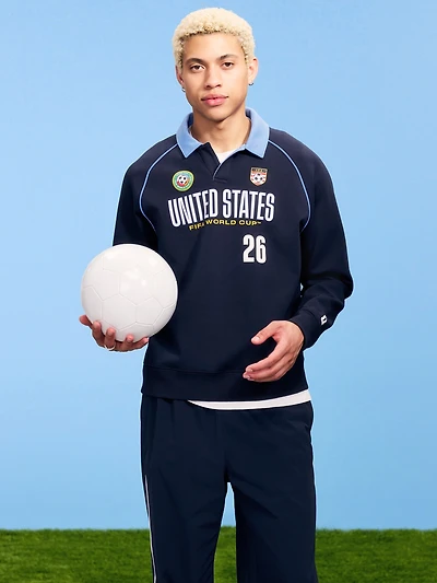 FIFA World Cup 26™ USA Dynamic Fleece Collared Graphic Sweatshirt for Men