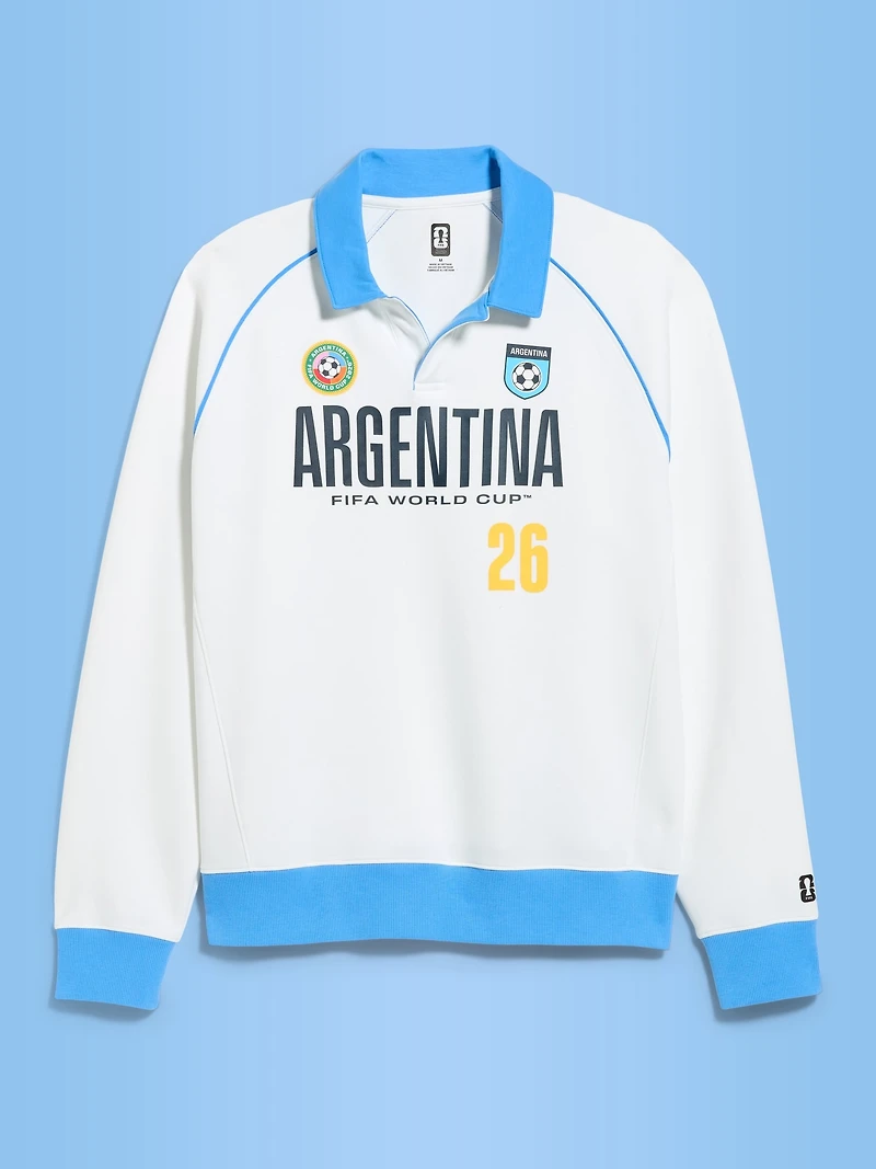 FIFA World Cup 26™ Argentina Dynamic Fleece Collared Graphic Sweatshirt for Men