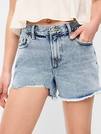 High-Waisted OG Cut-Off Jean Shorts - 4-inch inseam