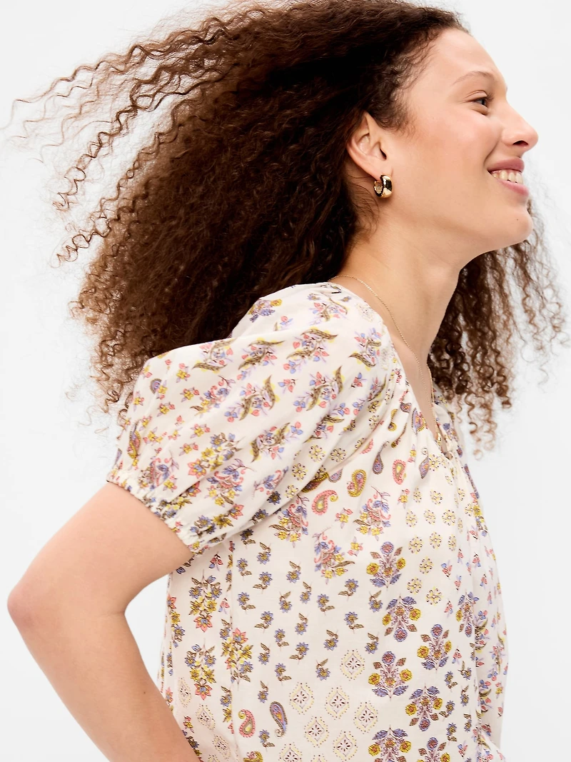 Airy Button-Down Top