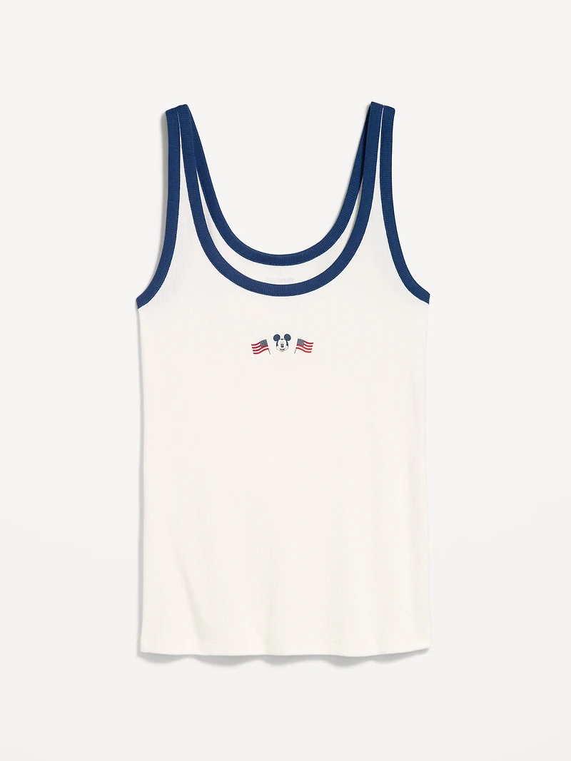 Old Navy x Disney Mickey Mouse Ribbed Scoop-Neck Tank Top for Women