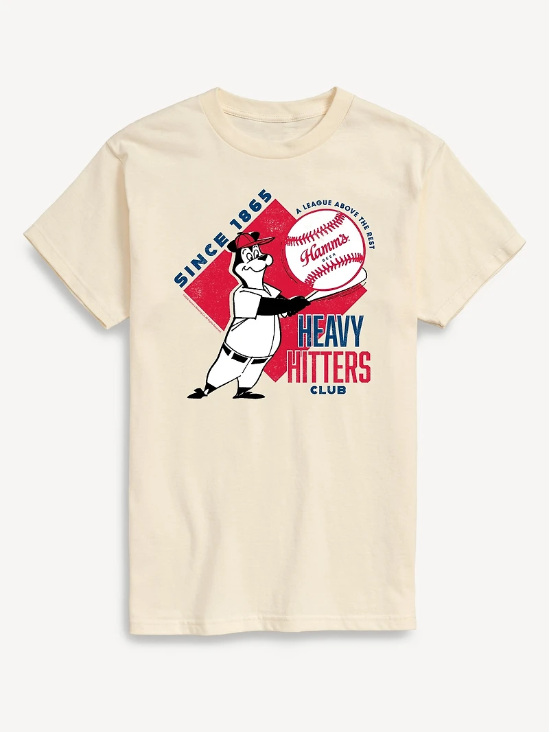 Hamms Heavy Hitters Club Short Sleeve Graphic T-Shirt