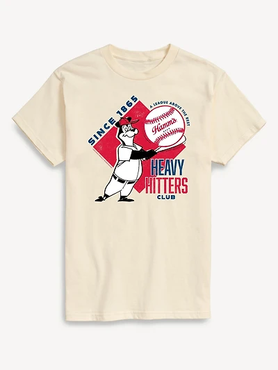 Hamms Heavy Hitters Club Short Sleeve Graphic T-Shirt