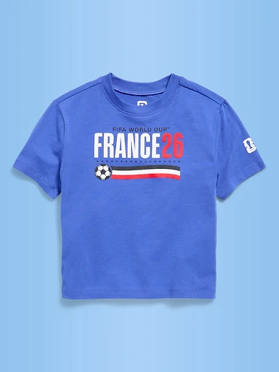 FIFA World Cup 26™ France Oversized Unisex Graphic T-Shirt for Toddler
