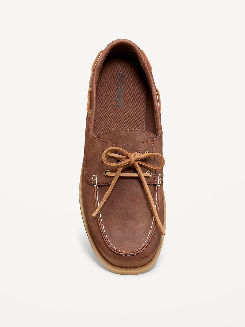Faux-Suede Boat Shoes for Men