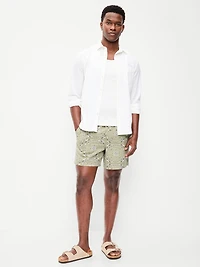 Linen-Blend Jogger Shorts - 5-inch inseam