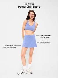 High-Waisted PowerChill Skort