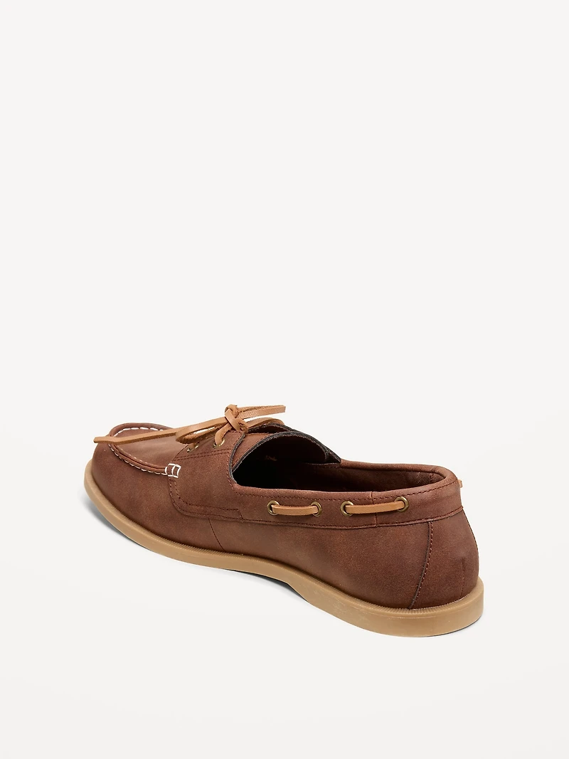 Faux-Suede Boat Shoes for Men