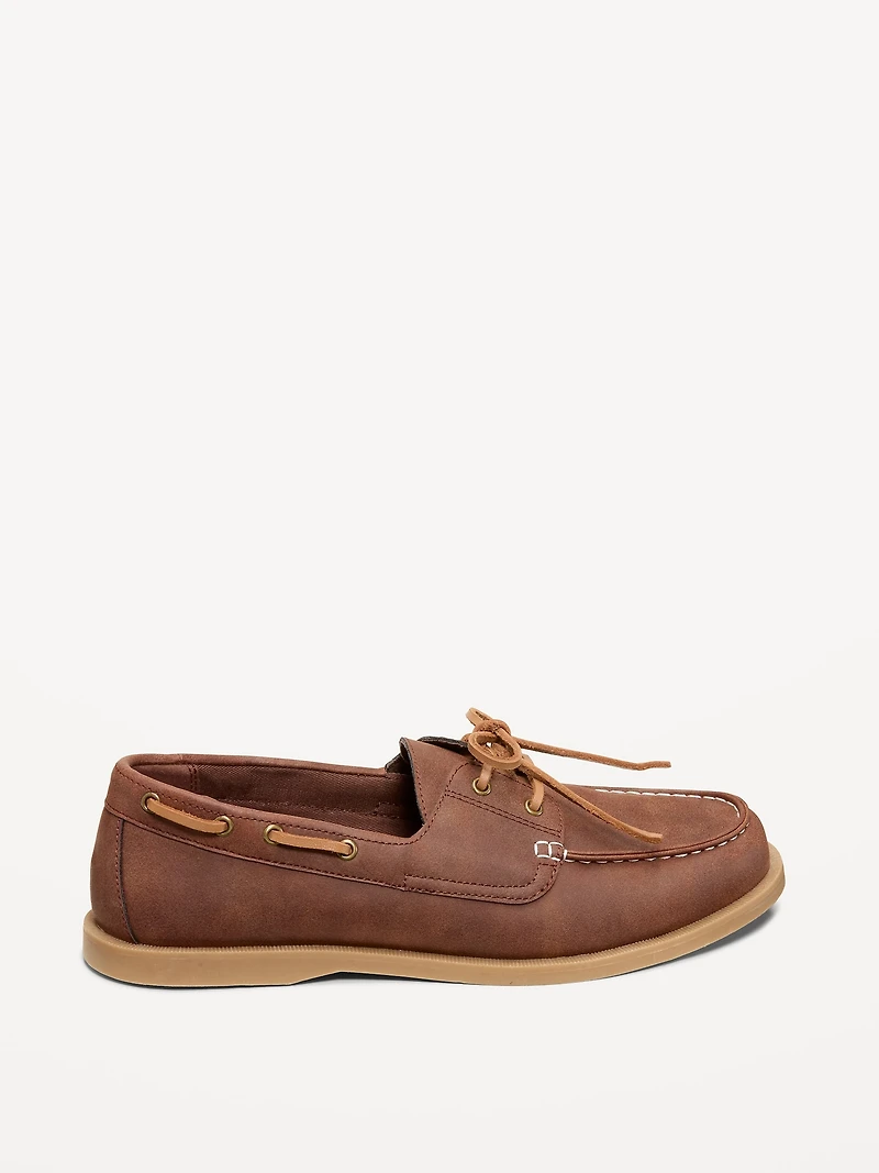 Faux-Suede Boat Shoes for Men