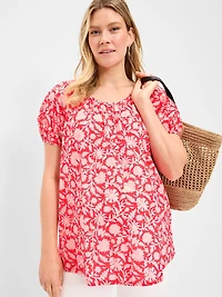 Maternity Airy Button-Down Top