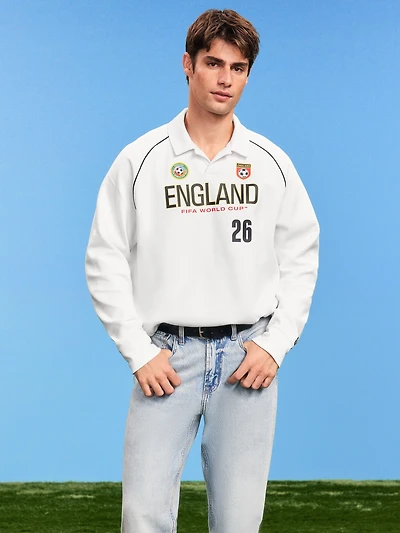 FIFA World Cup 26™ England Dynamic Fleece Collared Graphic Sweatshirt for Men