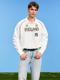 FIFA World Cup 26™ England Dynamic Fleece Collared Graphic Sweatshirt for Men