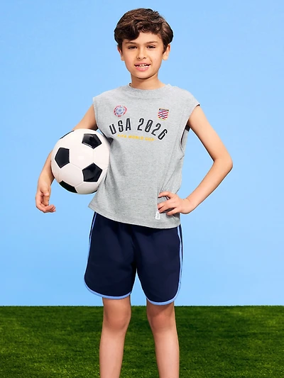 FIFA World Cup 26™ USA Boxy Muscle Graphic Tank Top for Boys