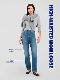 High-Waisted Wow Loose Jeans